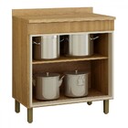 Balcão Para Cozinha 80cm Dakota 2 Portas Cinamomo/off White -