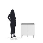 Balcão Para Cozinha 80m 2 Portas Evidence  Branco