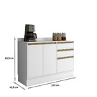 Balcão Para Cozinha Barcelona Sallêto Branco