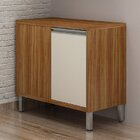 Balcão Para Cozinha Canto 1 Porta Jade  Móveis Carvalho/off W