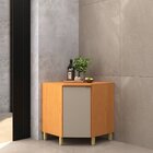 Balcão Para Cozinha Canto Obliquo Karine Ii Angelin/nude