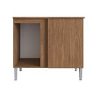 Balcao Para Cozinha Canto Reto Athena Freijo/ Cinza