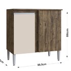 Balcao Para Cozinha Canto Reto Athena Itauba/ Off White