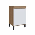 Balcão Para Cozinha Com Pés 60cm 1 Porta Paola Delmarco Mel/b