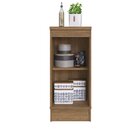 Balcão Para Cozinha Com Rodape 40cm 1 Porta Paola  Mel/branco