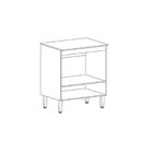 Balcão Para Cozinha Com Tampo 1 Porta Light Cinza