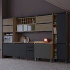 Balcão Para Cozinha Com Tampo 2 Portas Hibisco Thela Aveiro/g