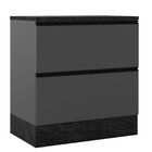 Balcão Para Cozinha Com Tampo 80cm 1 Porta 1 Gaveta Etna  Gra