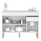 Balcão Para Cozinha Com Tampo E Com 3 Portas Chester Supremo