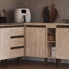 Balcão Para Cozinha De Canto Reto Greta Crema