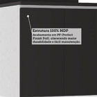 Balcão Para Cozinha Dora 70cm Luciane Móveis Preto Txt