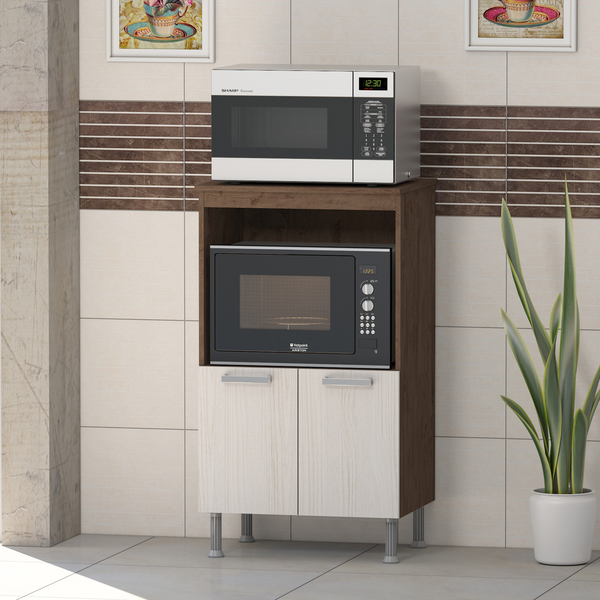 Balcão Para Cozinha Espaço Para  Forno E Micro-ondas Indekes