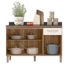 Balcão Para Cozinha Fit 120cm Com Tampo - Nicioli