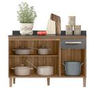 Balcão Para Cozinha Fit 120cm Com Tampo - Nicioli