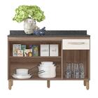 Balcão Para Cozinha Fit 120cm Com Tampo - Nicioli