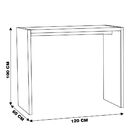 Balcão Para Cozinha Flauer Madeira Maciça Rustic Brown G54 -