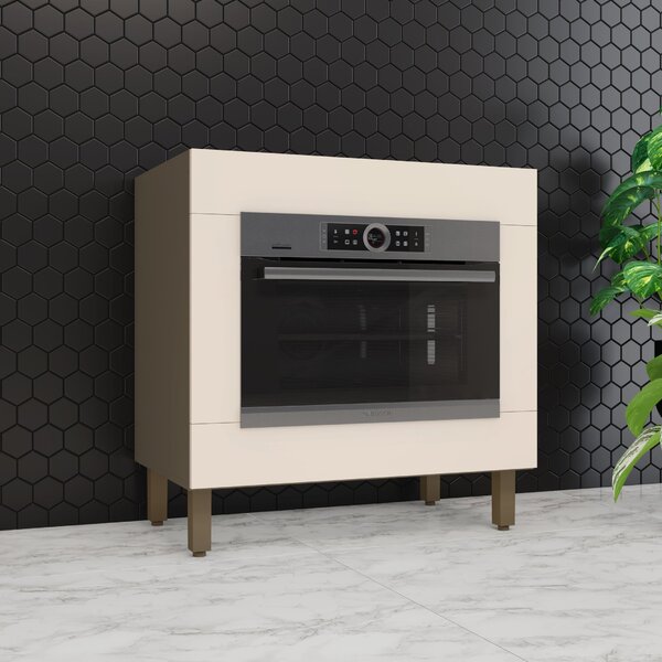 Balcão Para Cozinha Forno Embutir 100% Mdf Aurora Espresso Mó