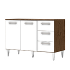 Balcão Para Cozinha Modulada Milla Com Tampo 2 Portas 03 Gave