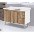 Balcão Para Cozinha Rorato Valenza Sem Tampo 2 Portas 3 Gavet