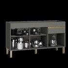 Balcão Para Cozinha Sem Tampo 3 Portas 1 Gaveta 150cm Line Gr