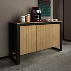 Balcão Para Escritório 136cm Com 3 Portas E 1 Prateleira Me41