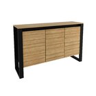 Balcão Para Escritório 136cm Com 3 Portas E 1 Prateleira Me41