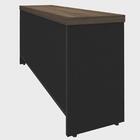 Balcão Para Escritório 160cm Tamburato A06 Marrom/preto - Mpo