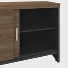 Balcão Para Escritório 160cm Tamburato A06 Marrom/preto - Mpo