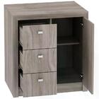 Balcão Para Escritório 1 Porta 3 Gavetas Me4111 Tecno Mobili