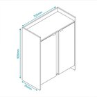 Balcão Para Escritório 2 Portas 2 Prateleiras Office Brv Móve