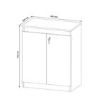Balcão Para Escritório 2 Portas Me4149 Branco