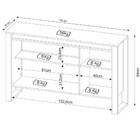 Balcão Para Escritório 3 Portas Me4147 Tecnomobili
