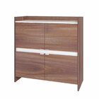 Balcão Para Escritório 4 Portas Office Brv Móveis Castanho Co