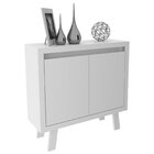 Balcão Para Escritório 90cm Com 2 Portas E 1 Prateleira Me418