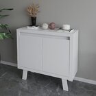 Balcão Para Escritório 90cm Com 2 Portas E 1 Prateleira Me418