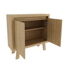 Balcão Para Escritório 90cm Com 2 Portas E 1 Prateleira Me418