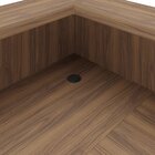 Balcão Para Escritório Atendimento/recepção Em L Nogal/preto