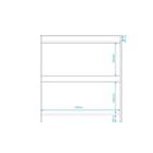 Balcão Para Escritório Com 4 Portas E 2 Nichos - Branco/casta