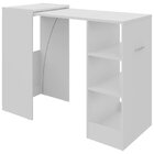 Balcão Para Escritório Com Mesa Retrátil Multimóveis Branco