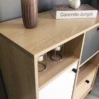 Balcão Para Escritório E Home Office Com 1 Porta 2 Gavetas No