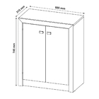 Balcão Para Escritório Home Office Me4103 Mdp Preto G69 - Gra