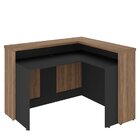 Balcão Para Escritório Para Atendimento/recepção  Nogal/preto
