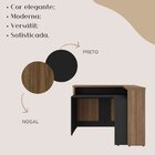 Balcão Para Escritório Para Atendimento/recepção  Nogal/preto