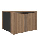 Balcão Para Escritório Para Atendimento/recepção  Nogal/preto