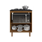 Balcão Para Fogão Cooktop 4 Bocas Com Espaço Para Forno Elétr