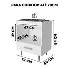 Balcão Para Fogão De Mesa Branco Archie Shop Jm