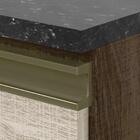 Balcao Para Forno Com Tampo Cooktop 80cm Mdf Kali Amendoa Are