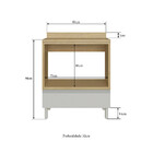 Balcão Para Forno Com Tampo E Gaveta Paris 3312 Casamia