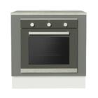 Balcão Para Forno De Embutir 80 X 60 Cm Com Tampo Branco/cinz