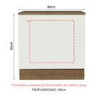 Balcão Para Forno De Embutir 80 X 60 Cm Com Tampo Rustic/bran